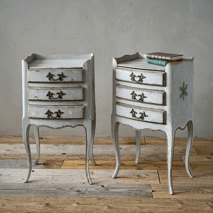 Antique French Louis XV Bedside Cabinets (Pair)