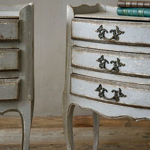 Antique French Louis XV Bedside Cabinets (Pair)