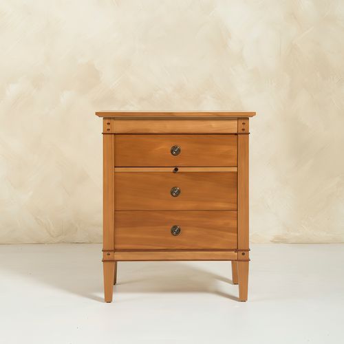 Trenail Bedside Cabinet 3 Drawer/Slide