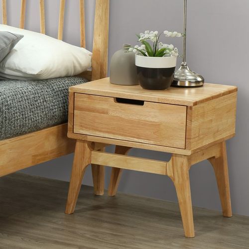 Paris Hardwood Bedside Table | Nightstand | Natural