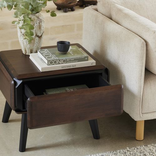 Casa Hardwood Side Table | Arabica Walnut