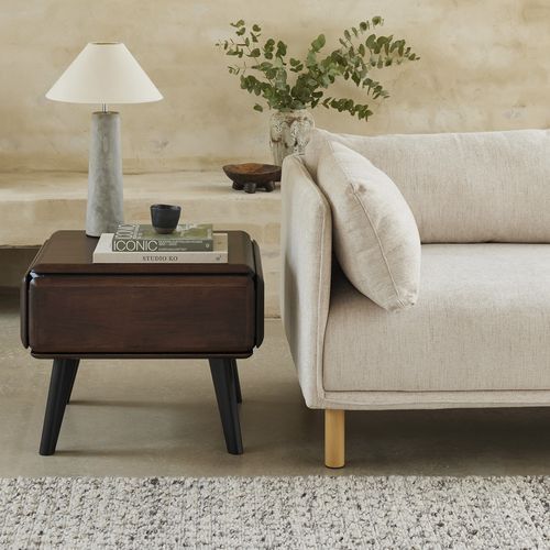 Casa Hardwood Side Table | Arabica Walnut