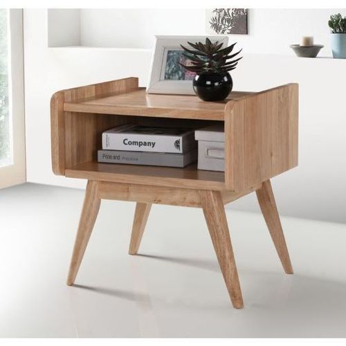 Finn Bedside Table | Natural Hardwood