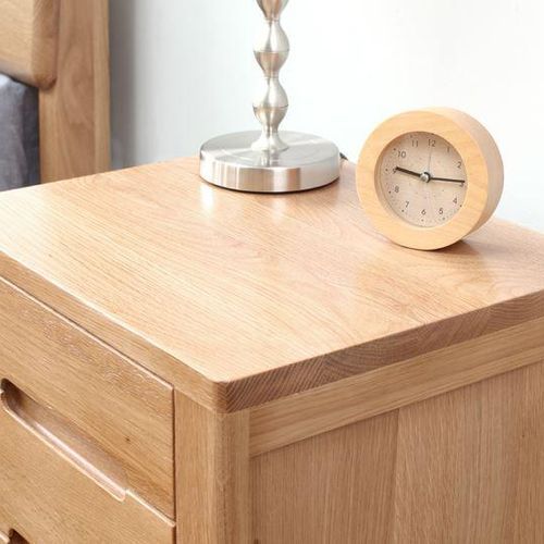 Humbie Natural Solid Oak Bedside Table