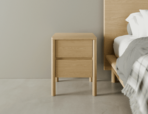 Nordica Bedside Table - Solid Oak
