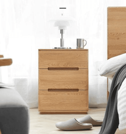 Manchester Natural Solid Oak Bedside Table