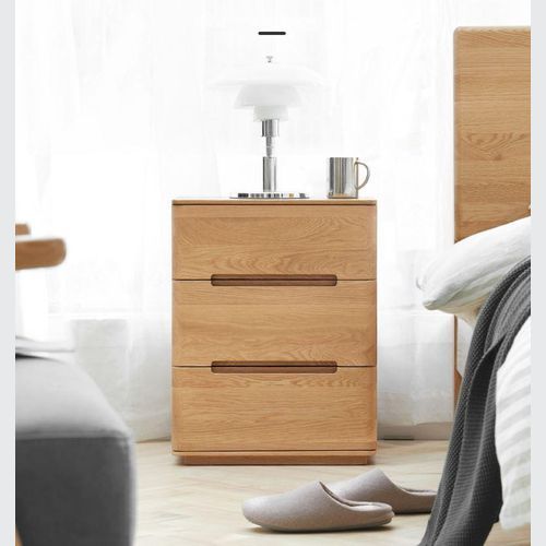Manchester Natural Solid Oak Bedside Table