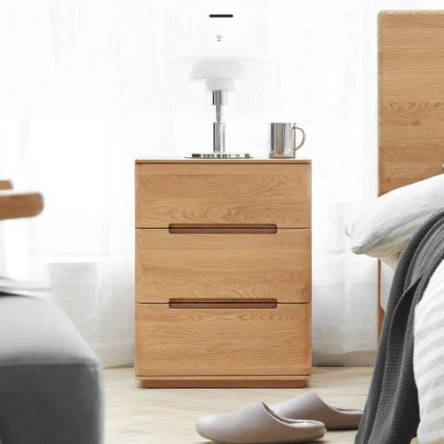 Manchester Natural Solid Oak Bedside Table