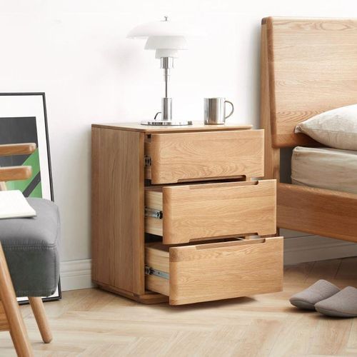 Manchester Natural Solid Oak Bedside Table
