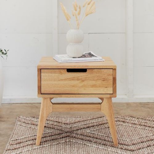 Paris Hardwood Bedside Table | Nightstand | Natural