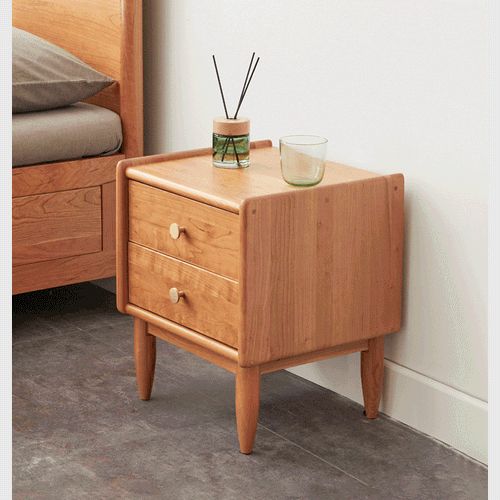 Prunus Solid Cherry Bedside Table