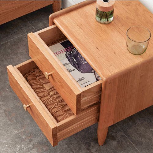 Prunus Solid Cherry Bedside Table