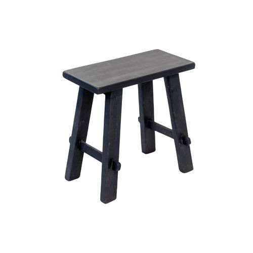 Rustico Reclaimed Teak Bench - Small, Black