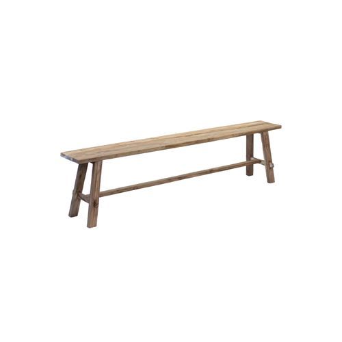 Rustico Reclaimed Teak Bench - Long, Natural