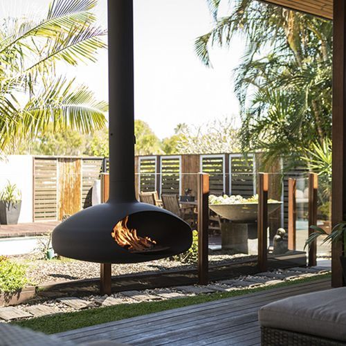 Aurora Hearth Suspended Fireplace