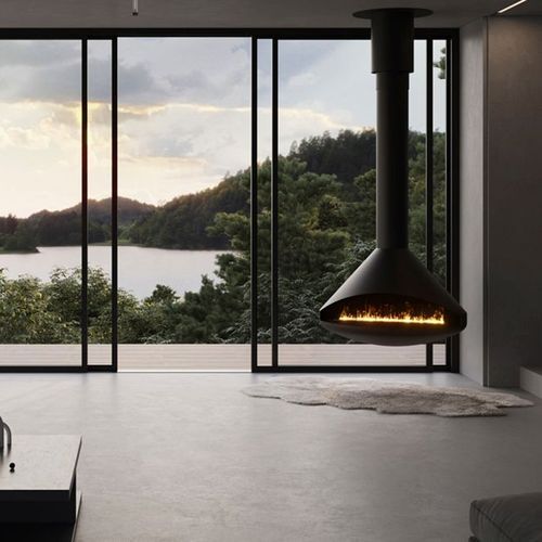 Orbit Suspended Fireplace
