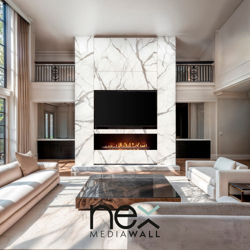 Nex Media Wall Ethanol Fireplace