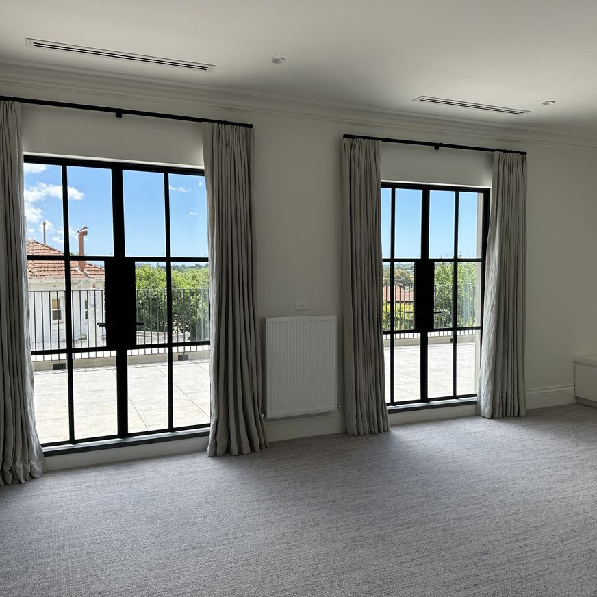 Linen Curtains and Automated Rods