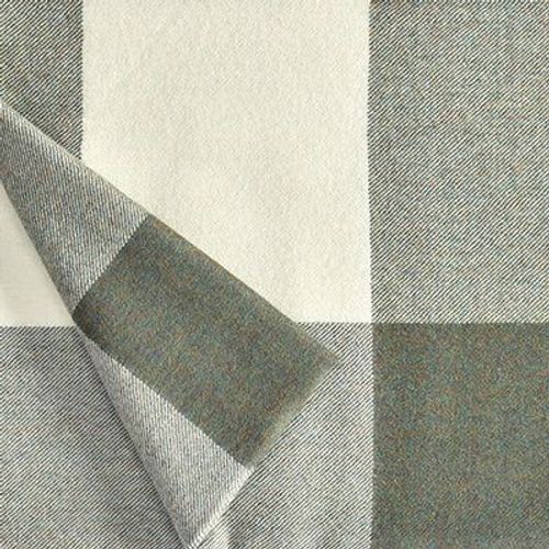 Fischbacher 1819 Alpaca Throw - Carre White and Green