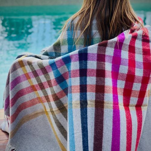 NZ Merino Throw Blanket - Henley Grey | 100% Pure Wool