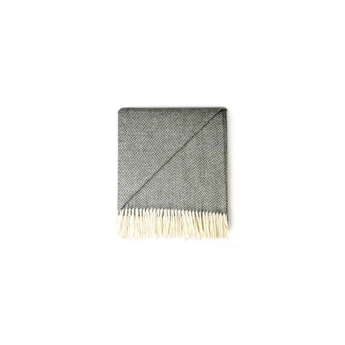 Ruanui Station Lambswool Throw - Goss Green Chevron