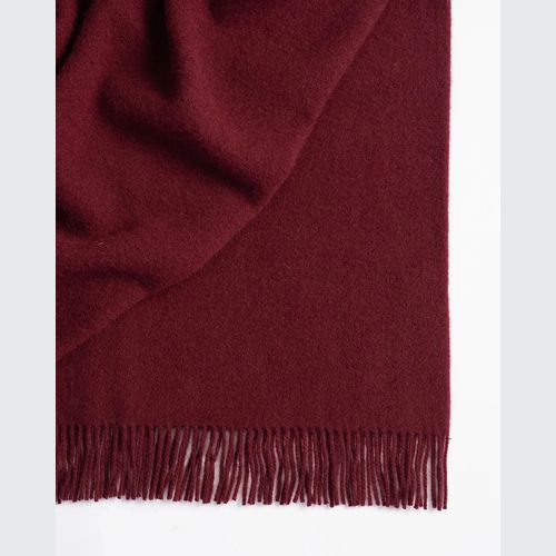 Weave Home Nevis Throw Blanket - Rhubarb | NZ Lambswool