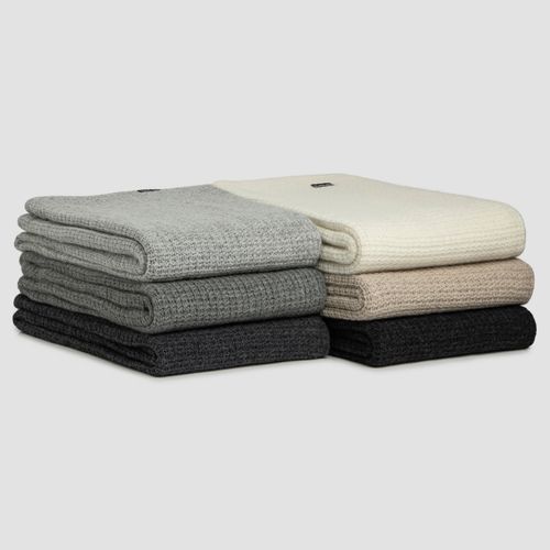 Chunky Box Angora & Merino Wool Throws