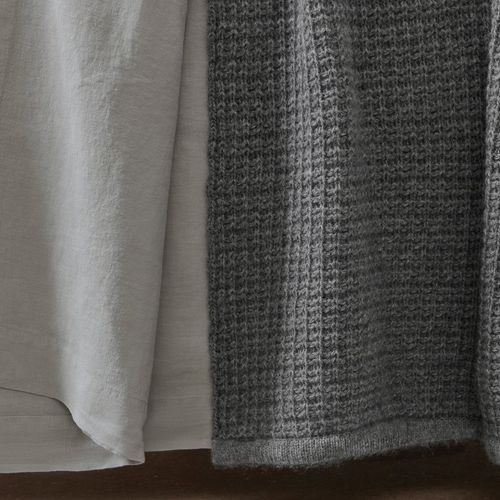 Chunky Box Angora & Merino Wool Throws