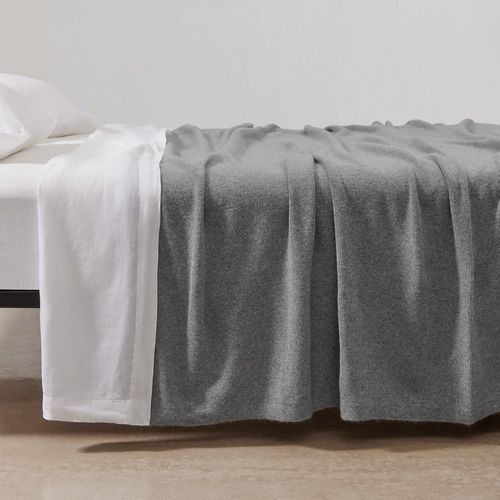 Fine Rib Angora & Merino Wool Blankets