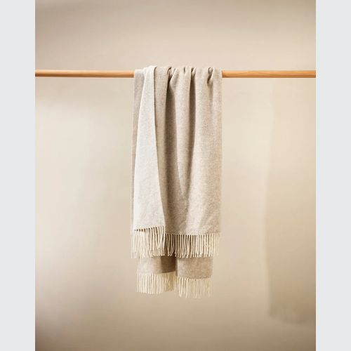 Baya Casa Throw - Oatmeal | Merino Blend