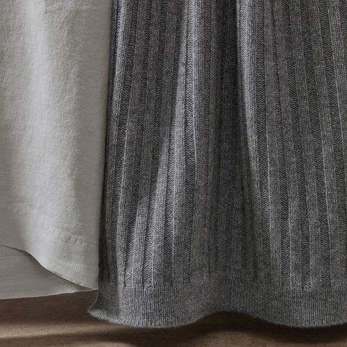 Wide Rib Italian Cashmere Blankets
