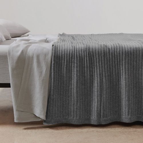 Wide Rib Italian Cashmere Blankets