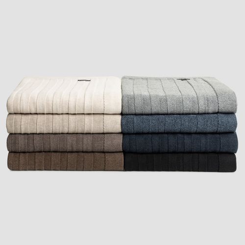 Flat Rib Cotton Throws