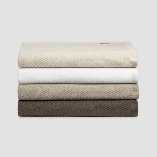 Moss Stitch Cotton Blankets