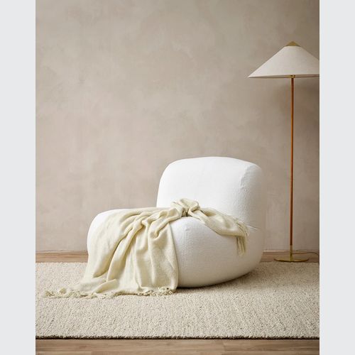 Baya Richmond Throw - Ecru | Acrylic/Wool Blend
