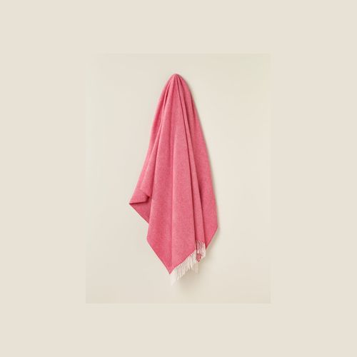 NZ Wool Throw - Herringbone, Candy | 100% Merino Wool