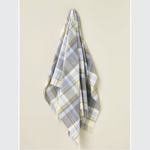 NZ Wool Throw - Portree Duck Egg | 100% Merino Wool