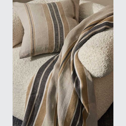 Weave Home European Linen Franco Throw - Clay