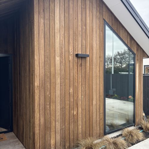 Hardwood Cladding, Vertical Shiplap, Park Clad