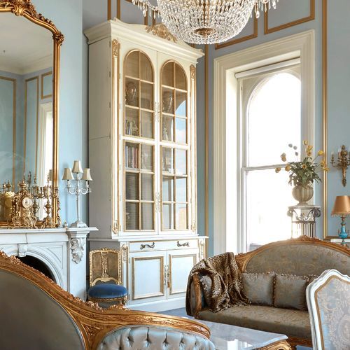 French Gilded Bookcases