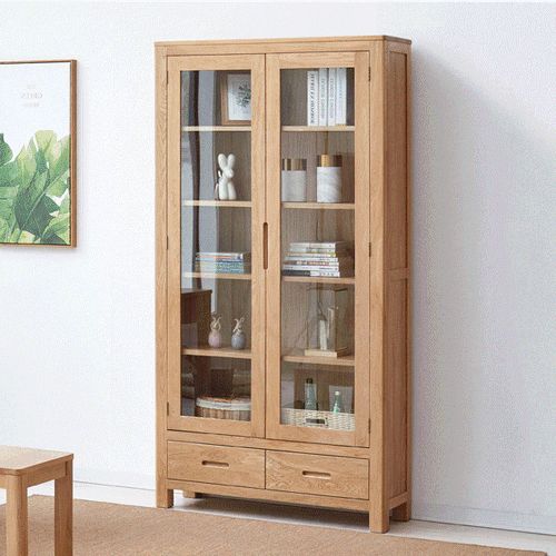Humbie Solid Oak Large Display Cabinet
