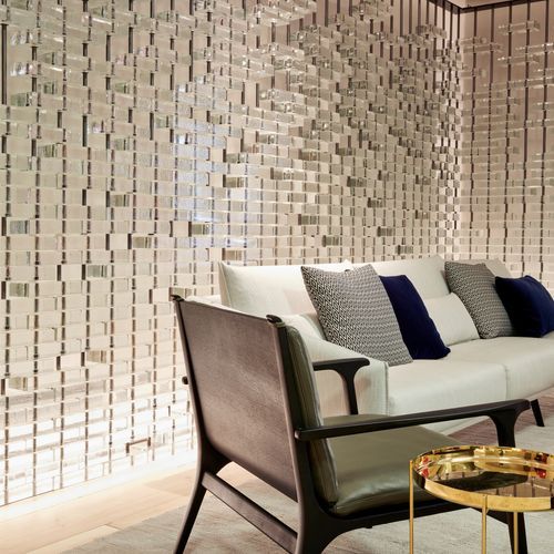 Poesia Mottled Cast Glass Bricks