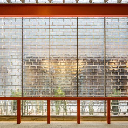 Poesia Cast Glass Brick Cladding
