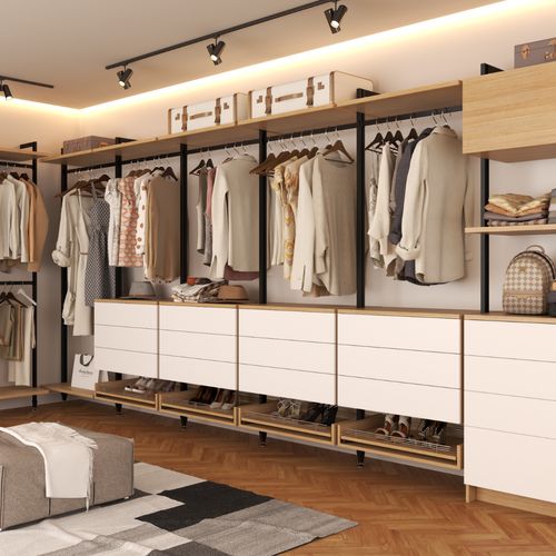 Custom L Shape Wardrobes