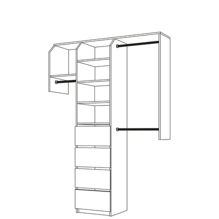 Standard Reach-In Style Wardrobe