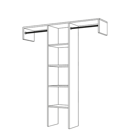 Small Basic Reach-In Wardrobe