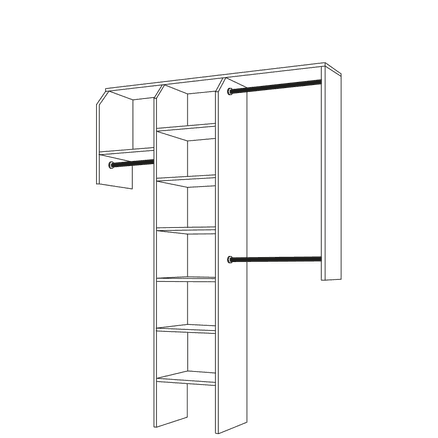 Reach-In With Drawers Wardrobe