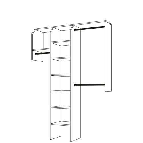Reach-In With Drawers Wardrobe