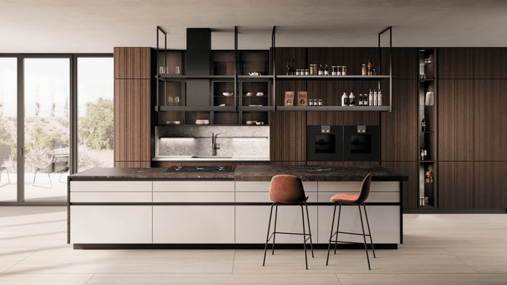 Bahia Wood Veneer Kitchen Cabinetry