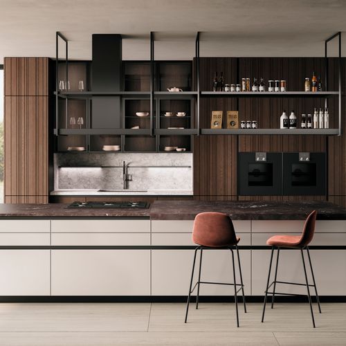 Bahia Wood Veneer Kitchen Cabinetry